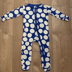 Kickee Pants Polka Dot Zip Coverall